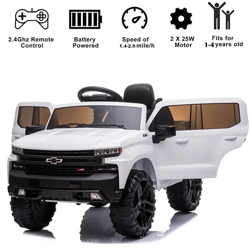 Chevy Silverado Kids Ride On Truck with Parental Remote Control - Image 7