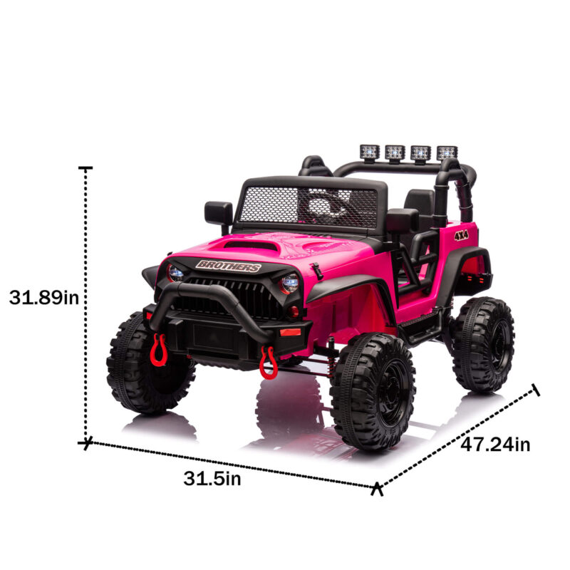 24V Kids Ride On Jeep Toy Car 2 Seater Kids Electric Car With Remote Control - Image 3