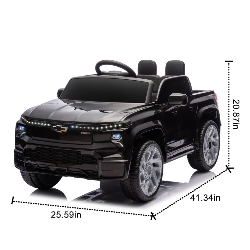 Chevy Silverado Kids Ride On Truck with Parental Remote Control - Image 2