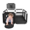 Square Baby Gate Play Yard Play Fence Portable Baby Ball Pit