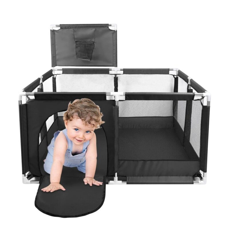 Square Baby Gate Play Yard Play Fence Portable Baby Ball Pit