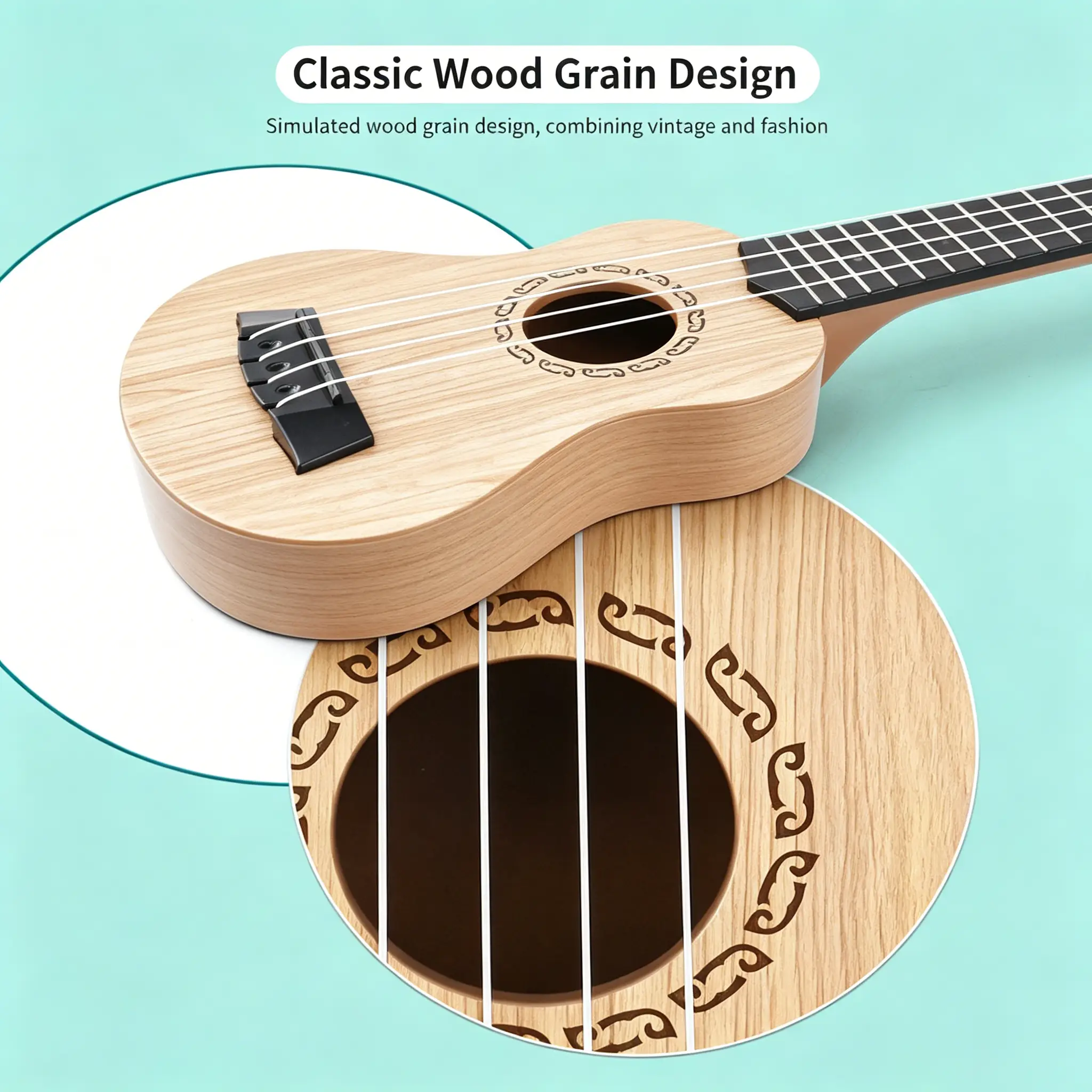 Classical Kid Ukulele Guitar Musical Instrument - Image 2