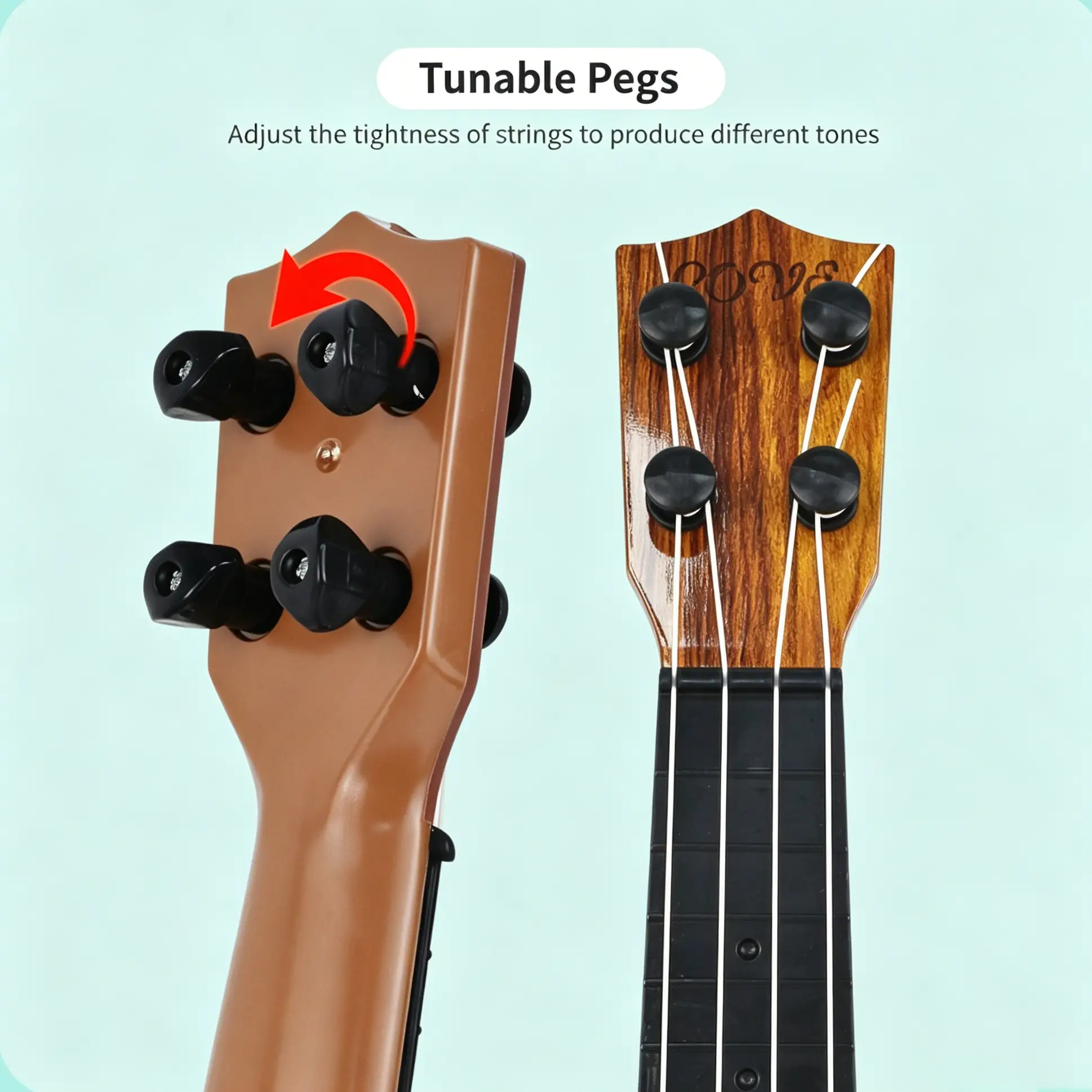Classical Kid Ukulele Guitar Musical Instrument - Image 3
