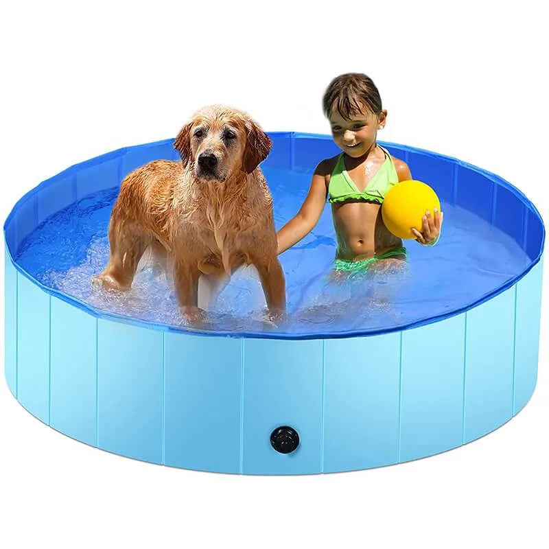 Foldable Dog Swimming Pool Kids Hard Plastic Pool