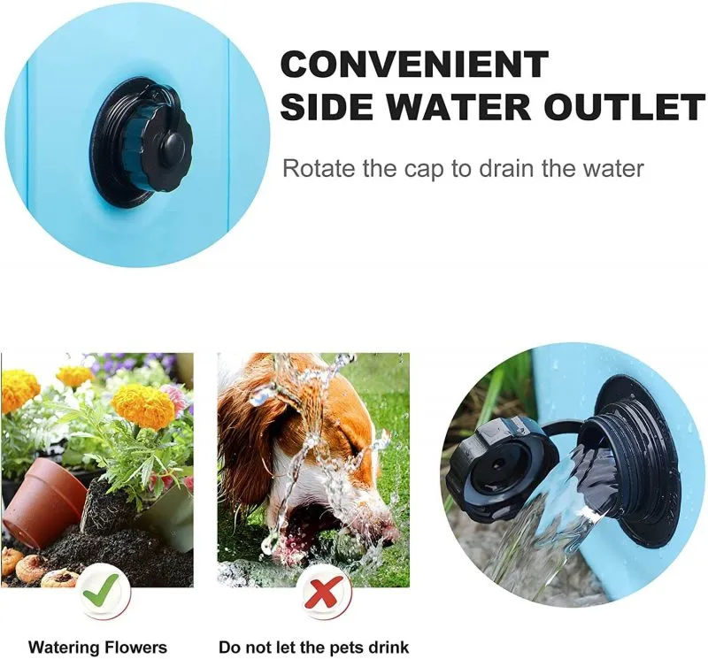 Foldable Dog Swimming Pool Kids Hard Plastic Pool