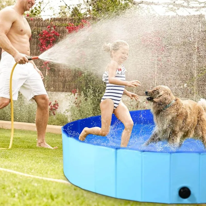 Foldable Dog Swimming Pool Kids Hard Plastic Pool