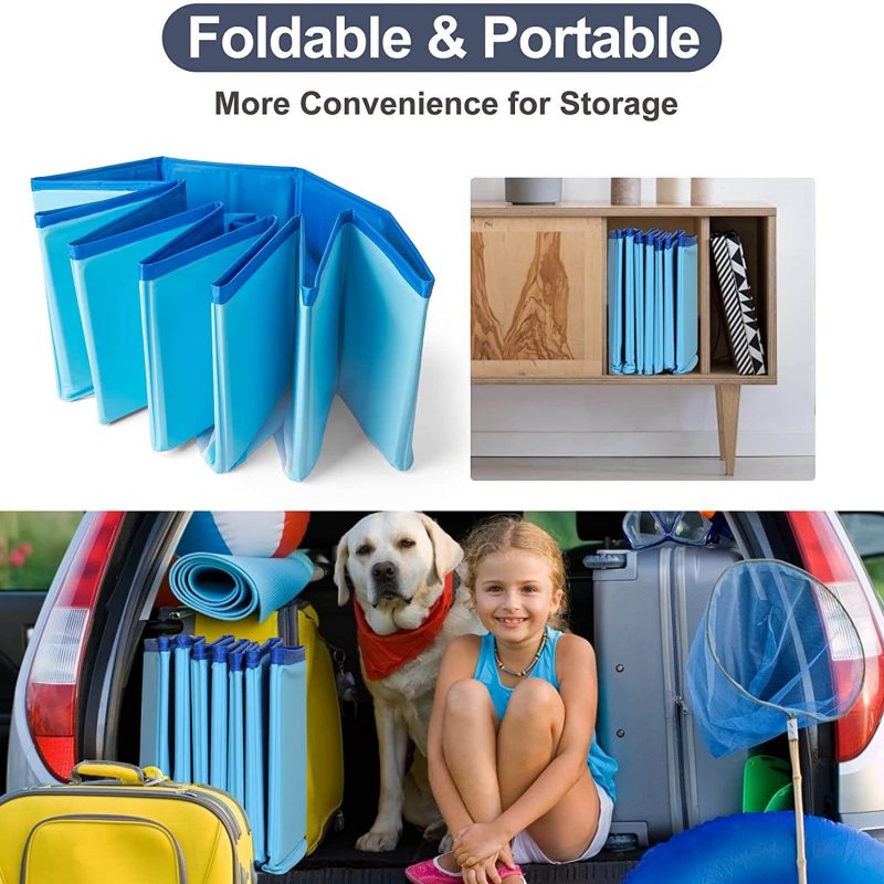 Foldable Dog Swimming Pool Kids Hard Plastic Pool