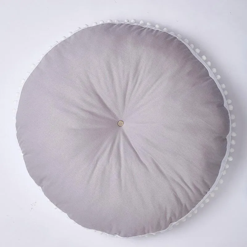Baby Cotton Round Nursery Rug Soft Crawling Mat