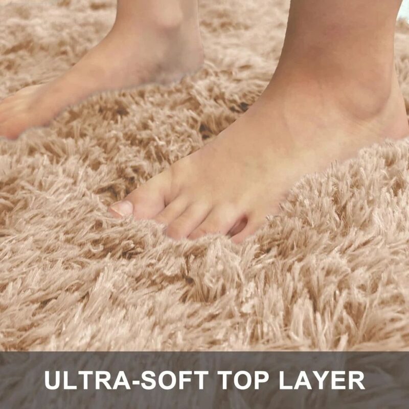 Fluffy Area Rugs for Living Room Plush Carpet Kid Play Mat - Image 8