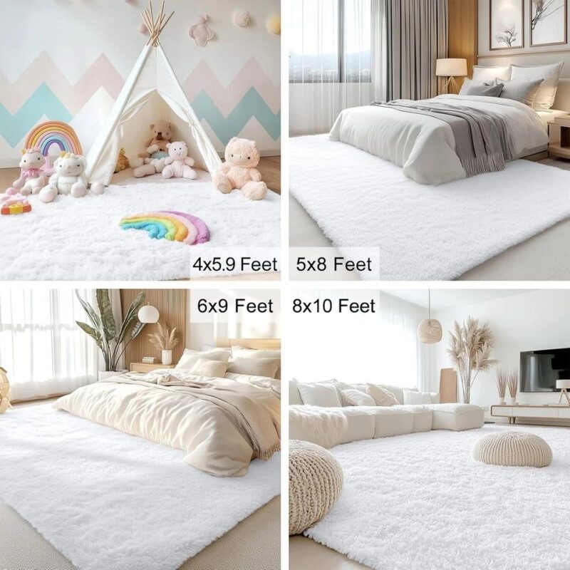 Fluffy Area Rugs for Living Room Plush Carpet Kid Play Mat - Image 10