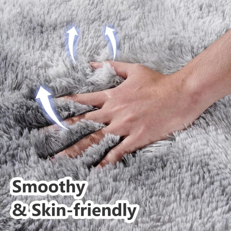 Fluffy Area Rugs for Living Room Plush Carpet Kid Play Mat - Image 4