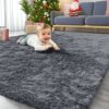 Fluffy Area Rugs for Living Room Plush Carpet Kid Play Mat