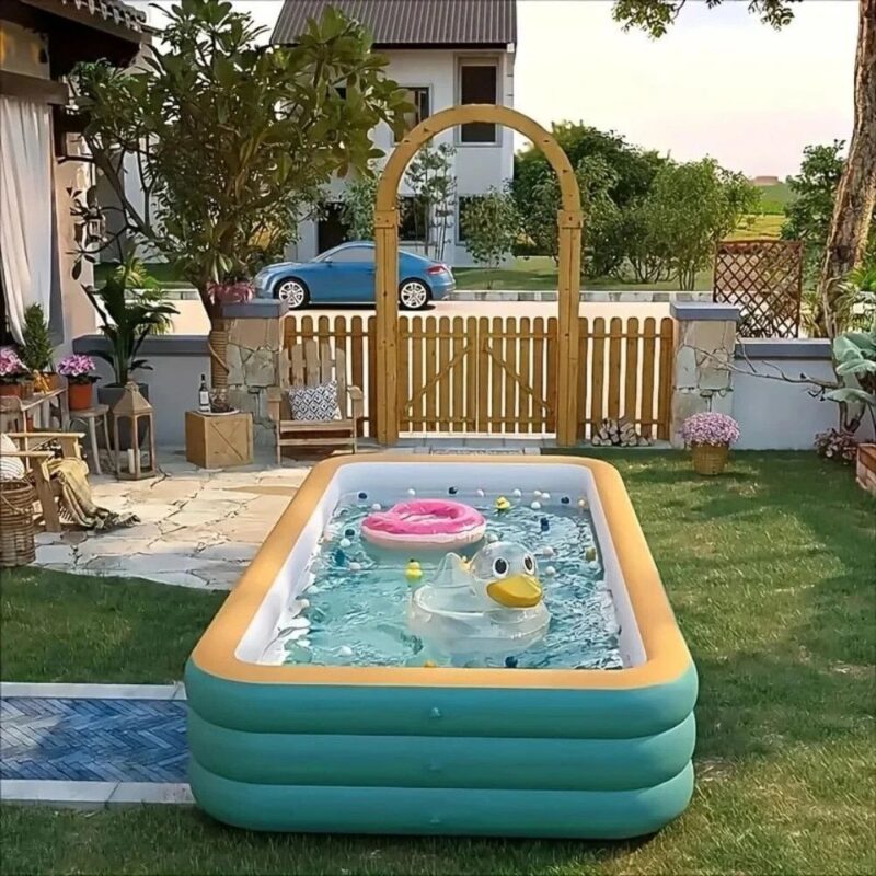 Inflatable Family Pool Swimming Blow Up Pool For Adults - Image 4