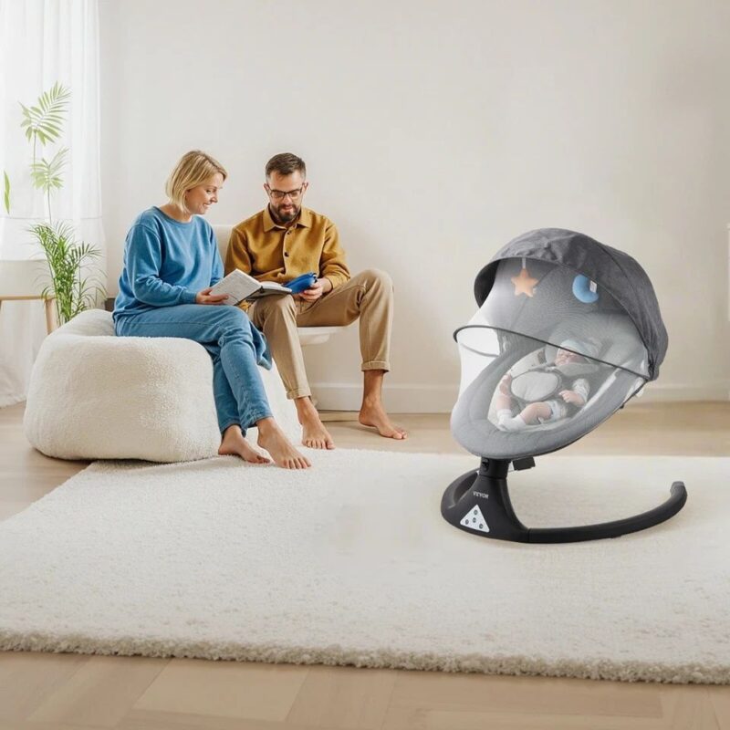 5 Speed Newborn Electric Swing with Tray