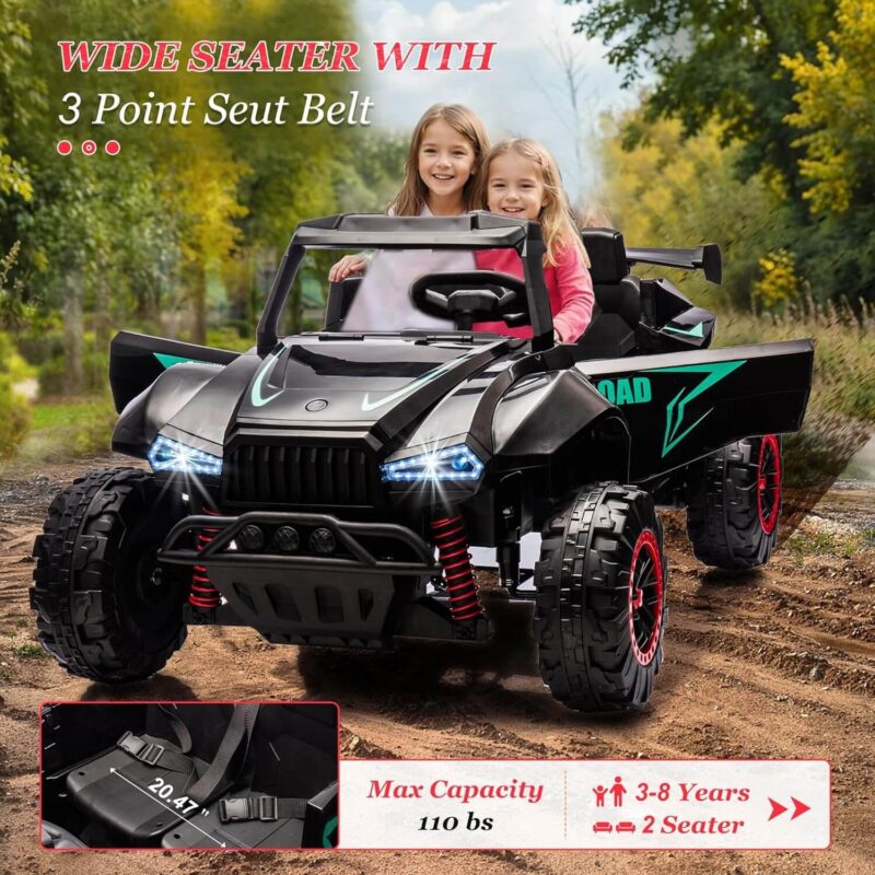 24V Ride On Toys Car 2 Seater Kids Electric Car With Remote Control - Image 7