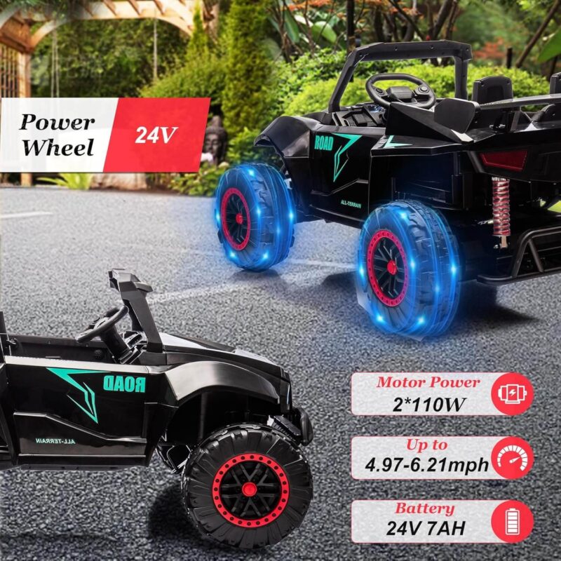 24V Ride On Toys Car 2 Seater Kids Electric Car With Remote Control - Image 2
