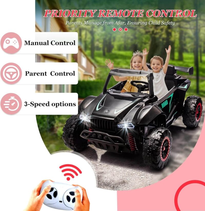24V Ride On Toys Car 2 Seater Kids Electric Car With Remote Control - Image 3