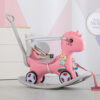 4 in 1 Design Infant Rocking Horse with Push Handle