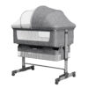 Adjustable Portable Baby Bassinet with Crib Mosquito Net - Grey