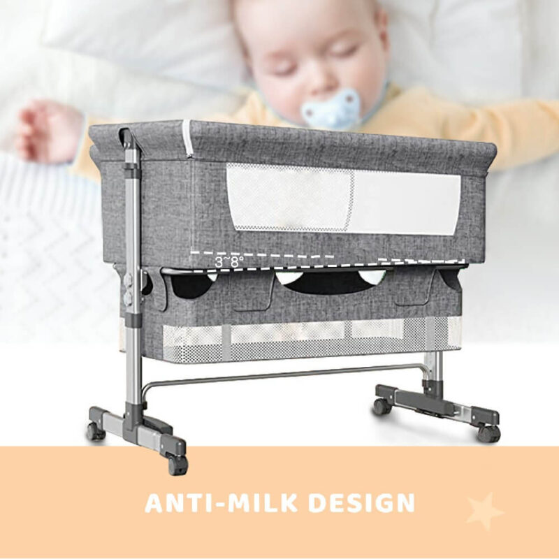 Adjustable Portable Baby Bassinet with Crib Mosquito Net - Image 8