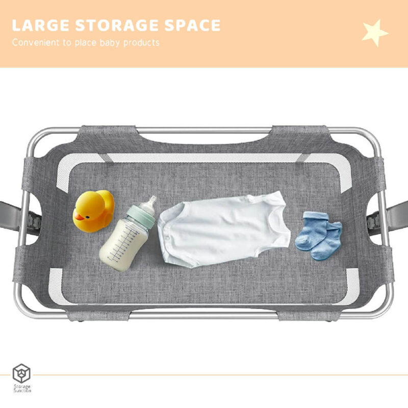 Adjustable Portable Baby Bassinet with Crib Mosquito Net - Image 5