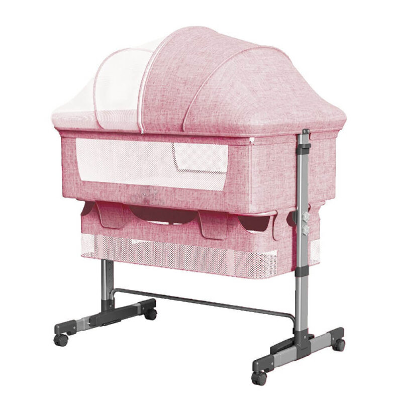 Adjustable Portable Baby Bassinet with Crib Mosquito Net