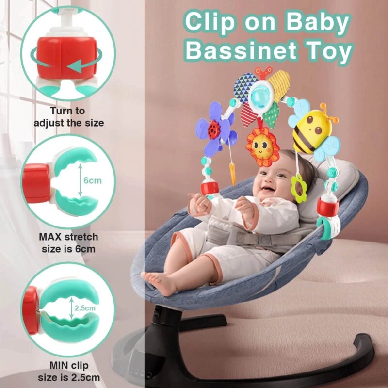Crib Hanging Toys For Baby Stroller and Baby Bassinet - Image 4
