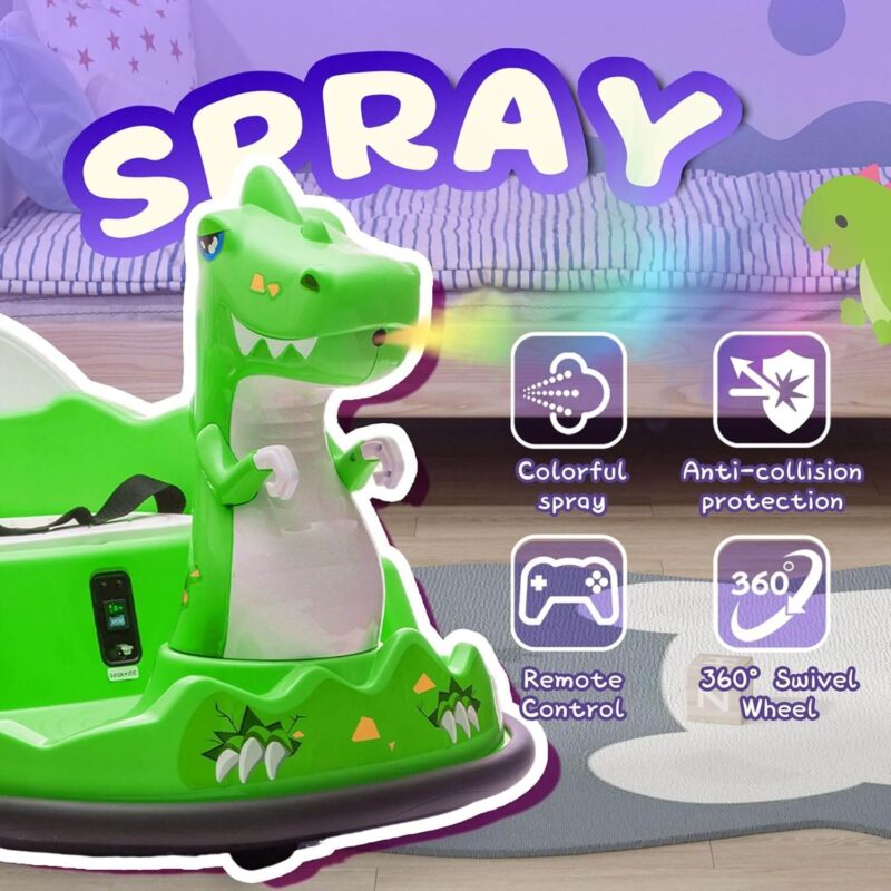 12V Kids Bumper Car Ride On with Parents Control - Image 3