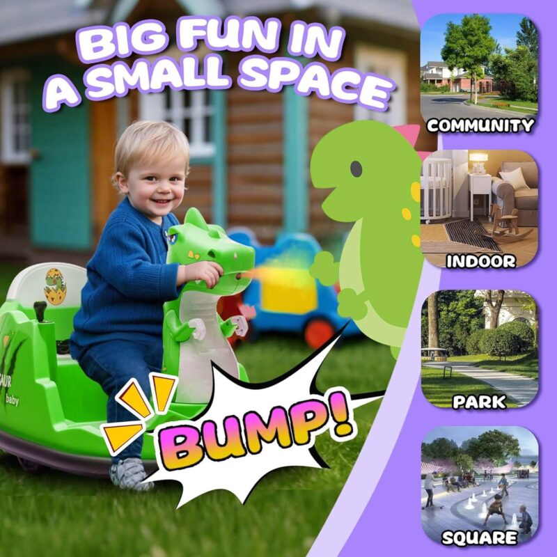 12V Kids Bumper Car Ride On with Parents Control - Image 4