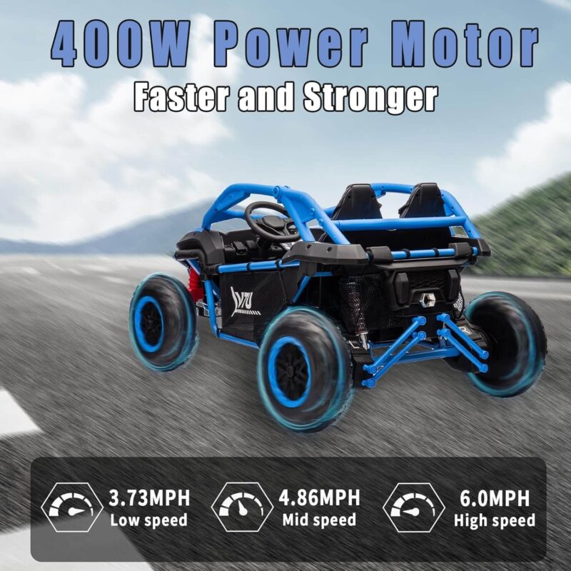 24V Ride on UTV with Remote Control - Image 3
