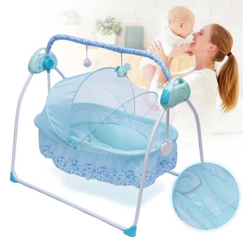 Portable Electric Bluetooth Baby Swing Bassinet - Image 3