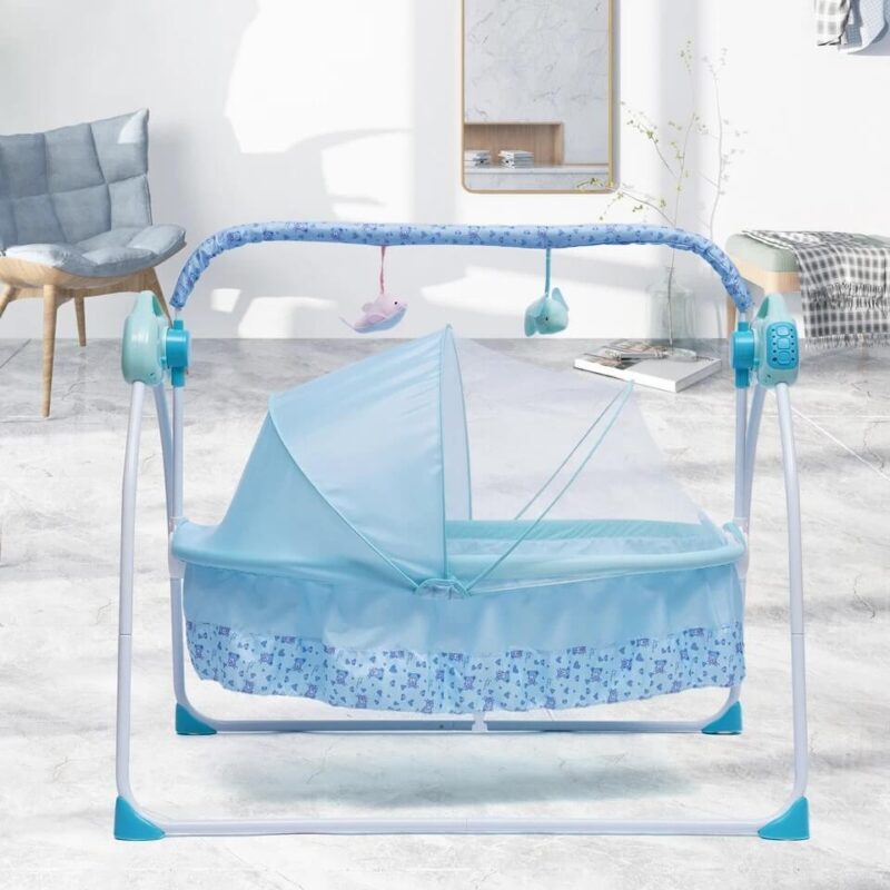 Portable Electric Bluetooth Baby Swing Bassinet - Image 2