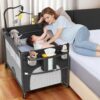 5 in 1 Portable Baby Bassinet Bedside Sleeper Crib
