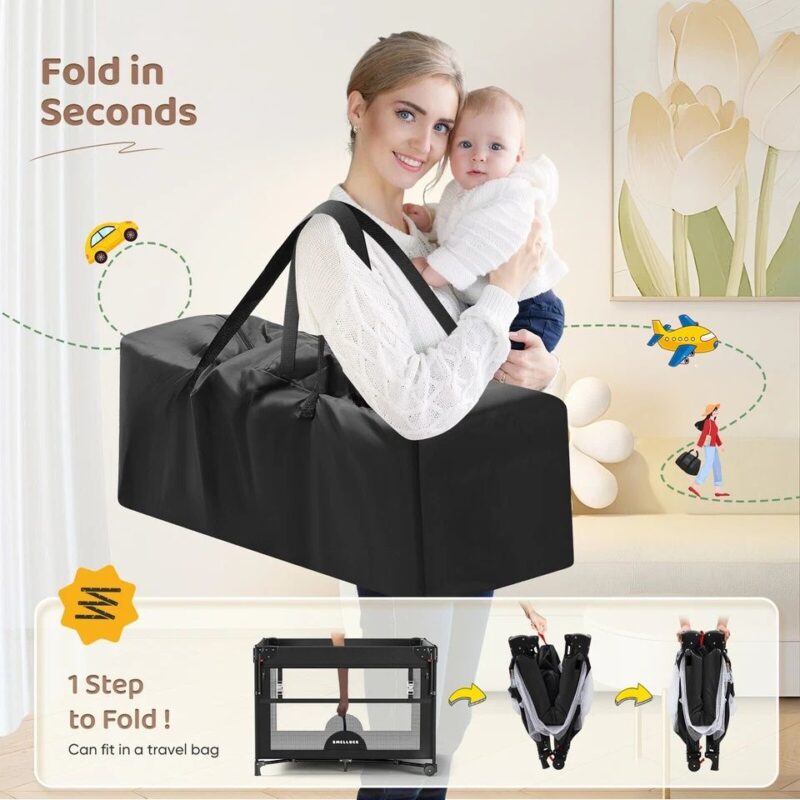 5 in 1 Portable Baby Bassinet Bedside Sleeper Crib - Image 10