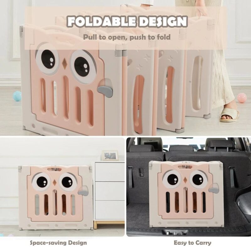 Baby Play Fence Portable Gate Play Yard For Kids - Image 5