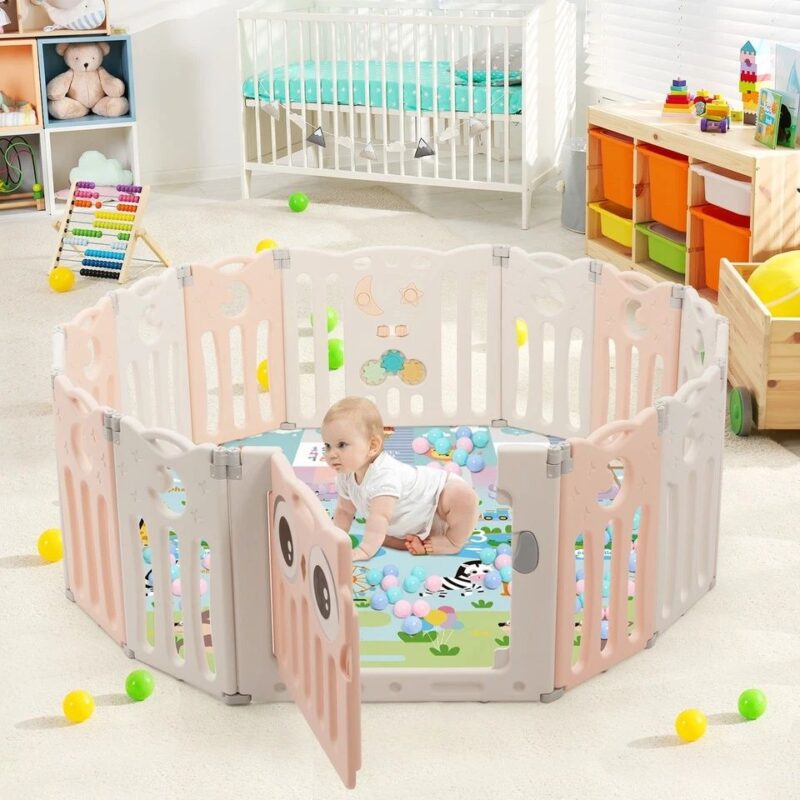 Baby Play Fence Portable Gate Play Yard For Kids - Image 2