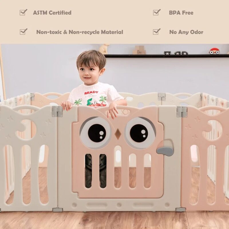 Baby Play Fence Portable Gate Play Yard For Kids - Image 3