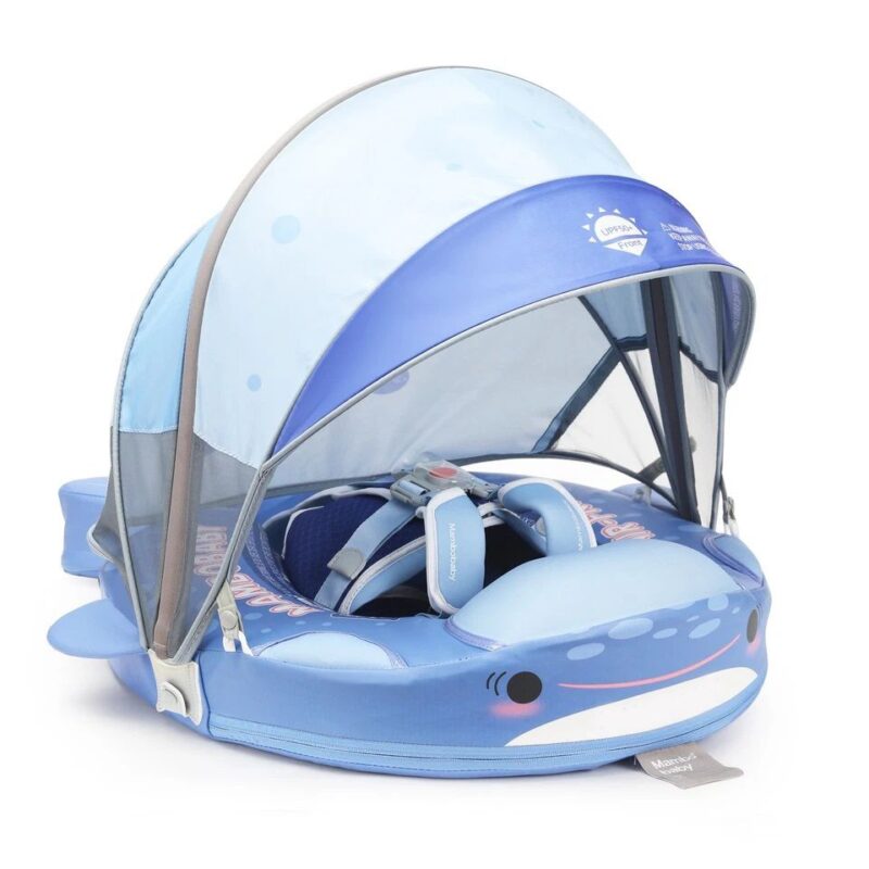 Baby Swim Float with Canopy & Whale Shark Design
