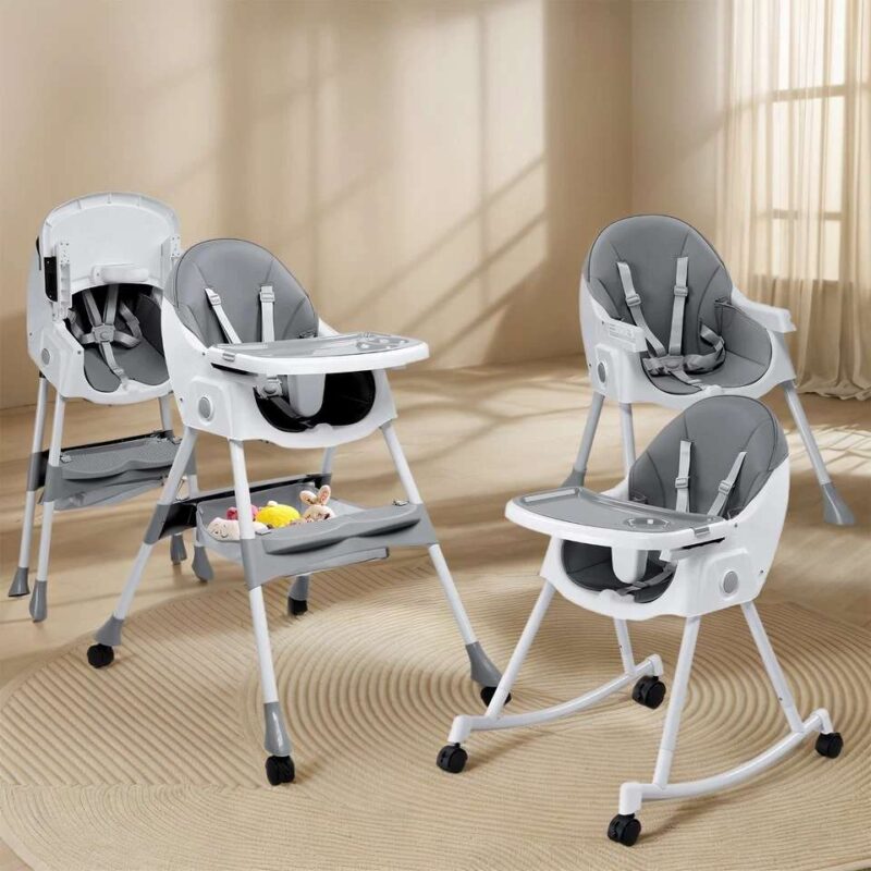 6-in-1 Best Baby High Chair with Removable Tray