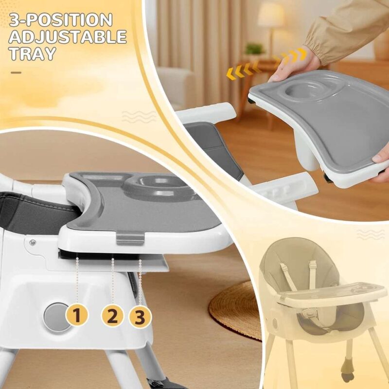 6-in-1 Best Baby High Chair with Removable Tray - Image 4