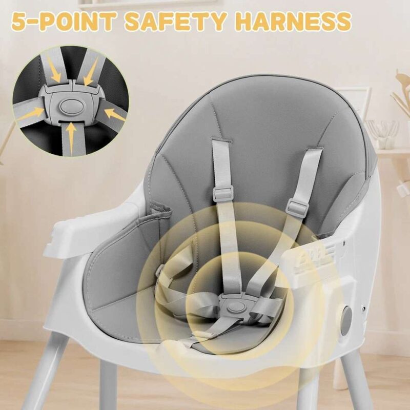 6-in-1 Best Baby High Chair with Removable Tray - Image 5