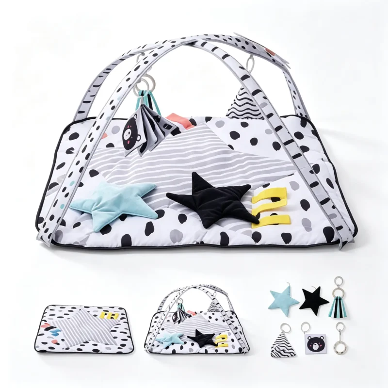 Alternative view of Baby Play Gym with 6 Sensory Toys