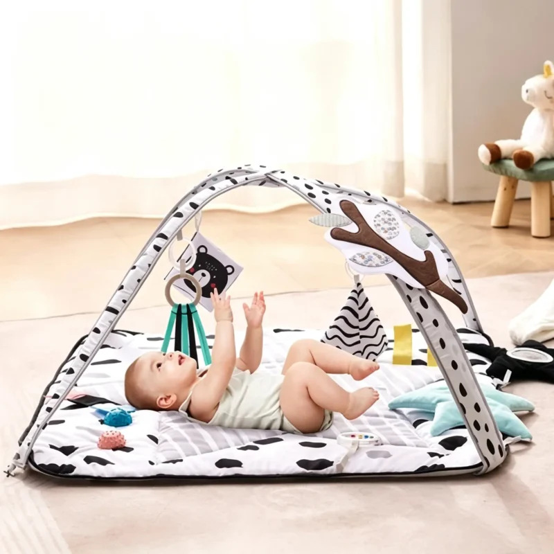 Baby Play Gym with 6 Sensory Toys