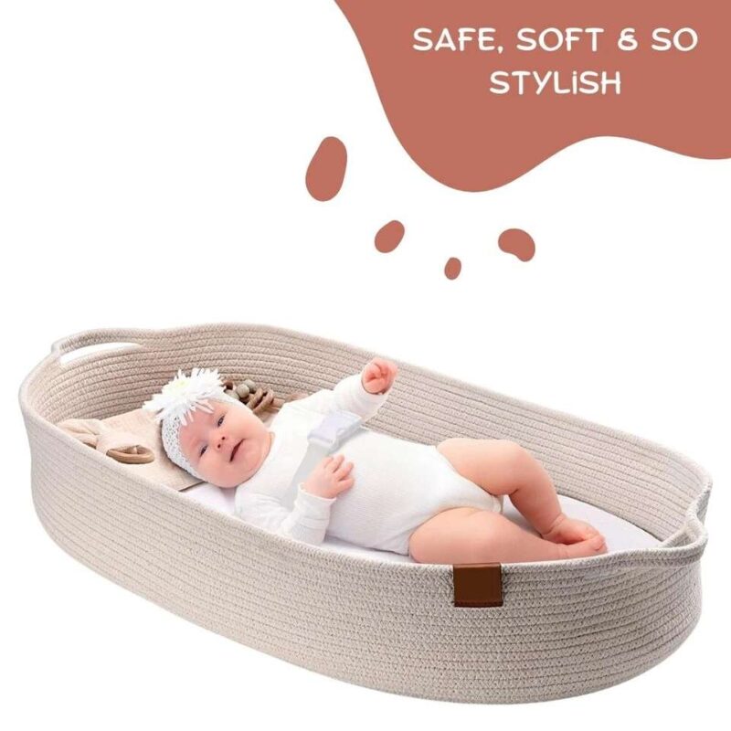 Eco-friendly Baby Changing Basket with Pure Cotton