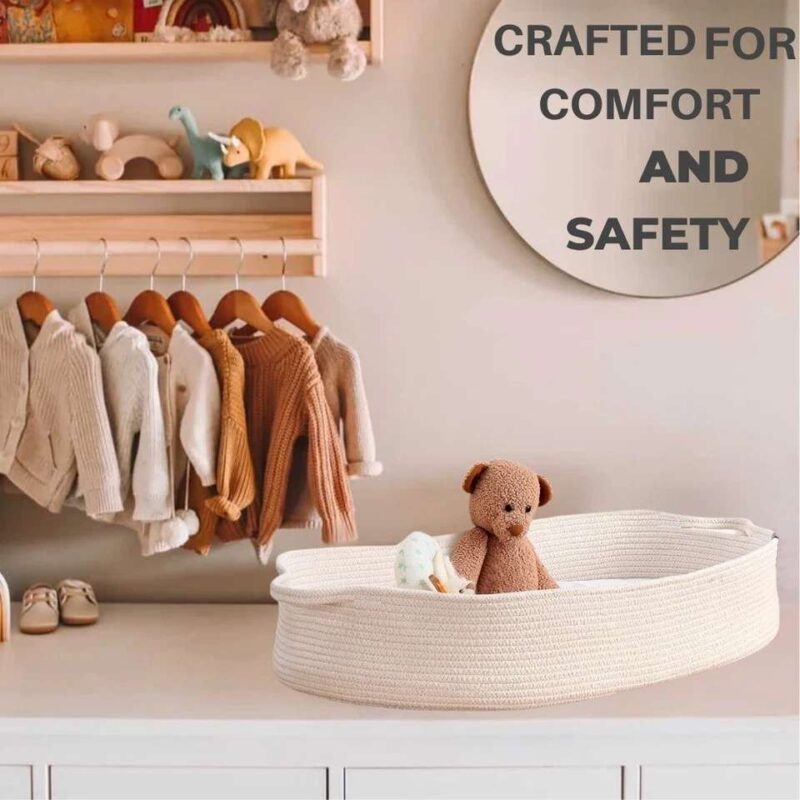 Eco-friendly Baby Changing Basket with Pure Cotton - Image 6