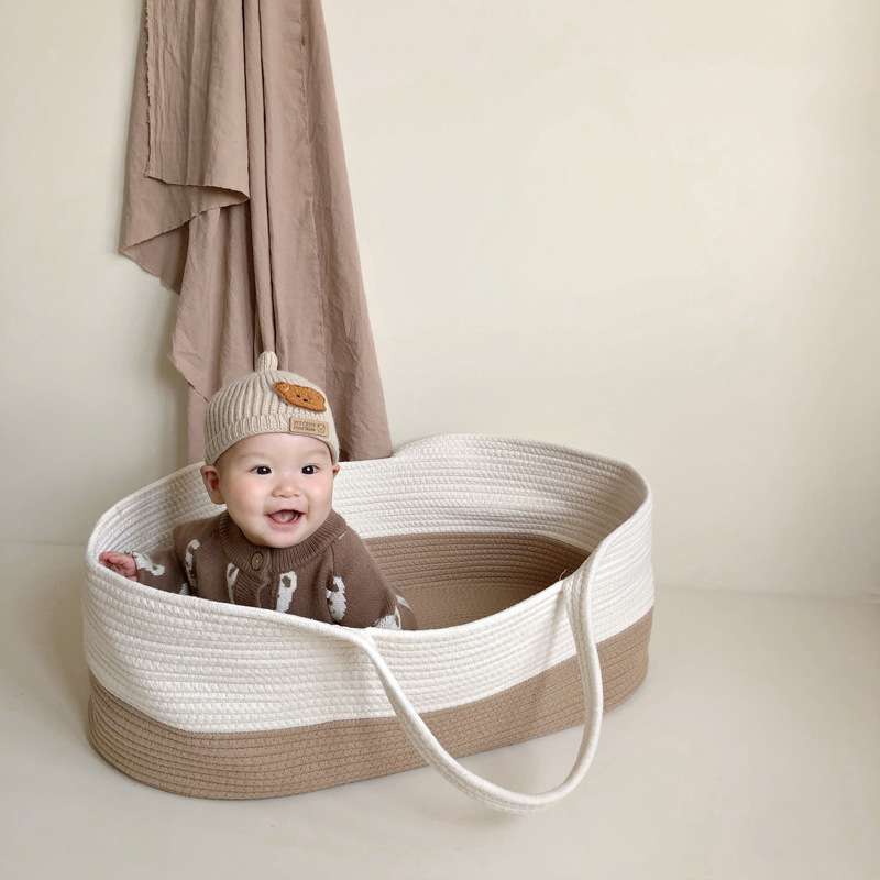 Eco-friendly Baby Changing Basket with Pure Cotton - Image 3