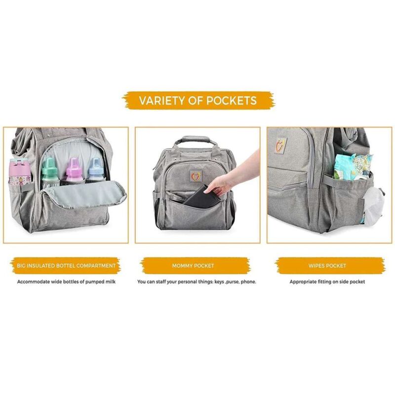 Fashion Baby Diaper Bag Travel Backpack - Image 7