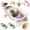 Foldable Baby Bath Tub with Support Cushion