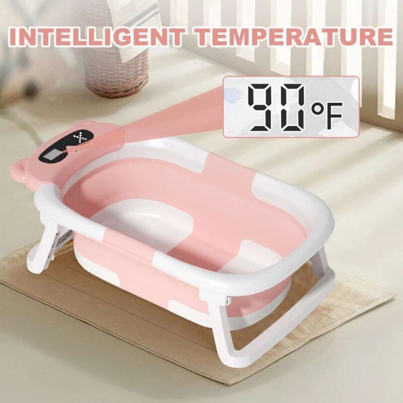 Foldable Baby Bath Tub with Support Cushion - Image 5