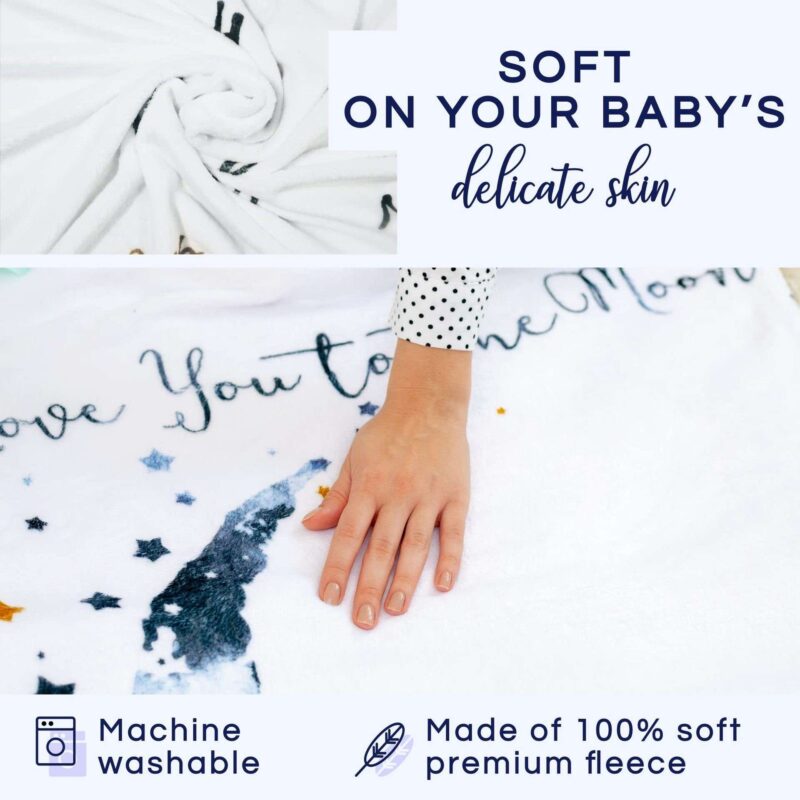 Monthly Milestone Photo Personalized Baby Blankets - Image 9
